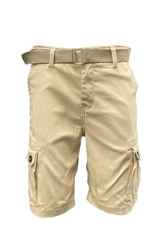 Weiv Pantalones Cortos Cargo para Hombre con Cinturón