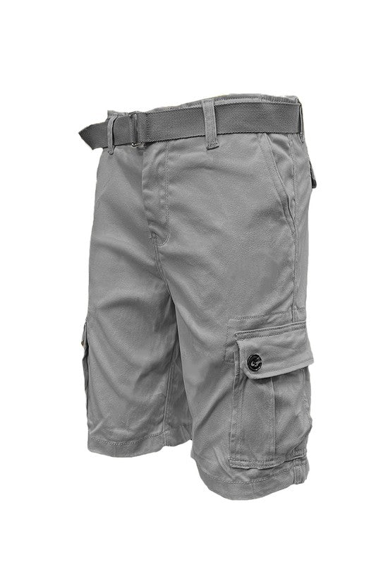 Weiv Pantalones Cortos Cargo para Hombre con Cinturón