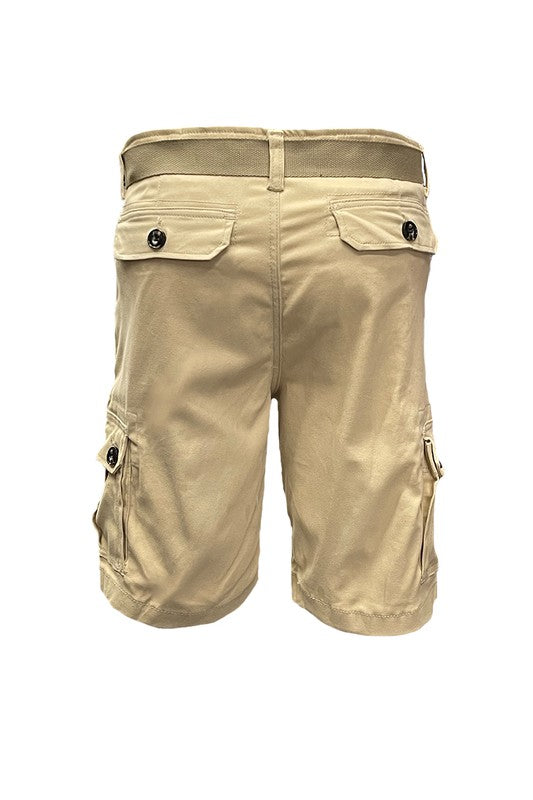 Weiv Pantalones Cortos Cargo para Hombre con Cinturón