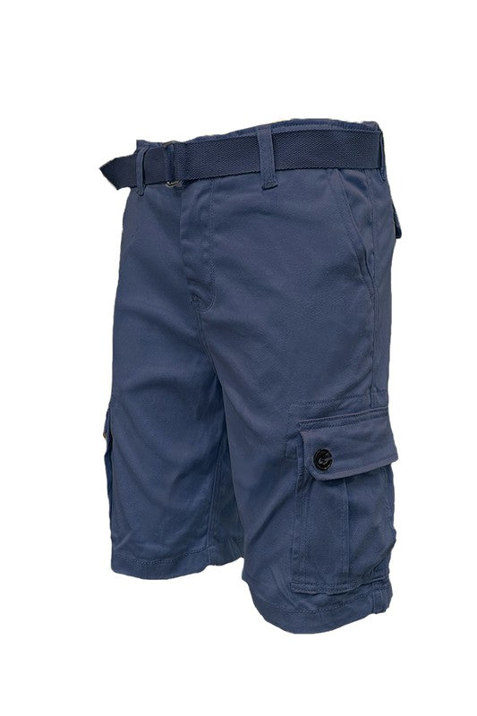 Weiv Pantalones Cortos Cargo para Hombre con Cinturón