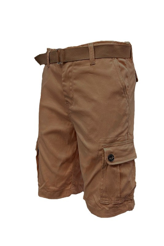 Weiv Pantalones Cortos Cargo para Hombre con Cinturón