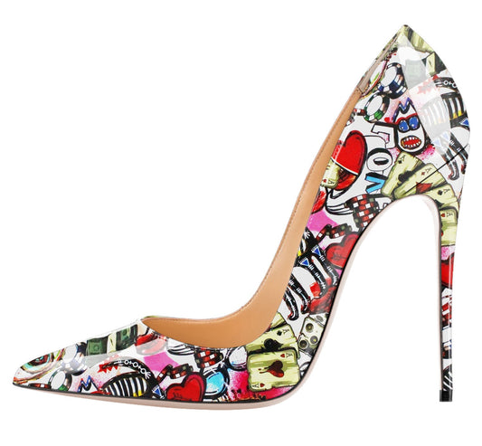 Shallow mouth high heels See size chart under “more details”