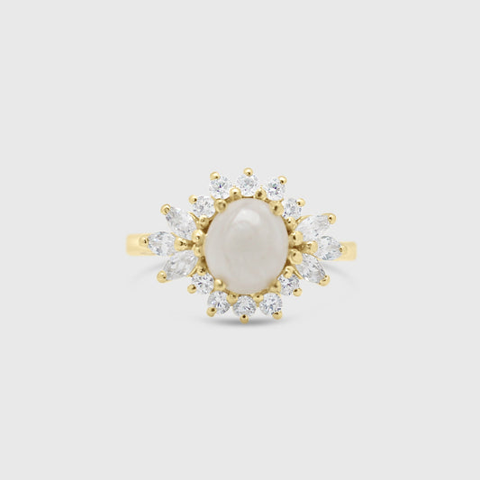 Marquise Halo Ring