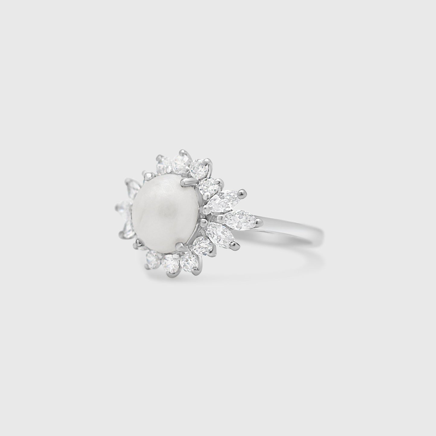 Marquise Halo Ring