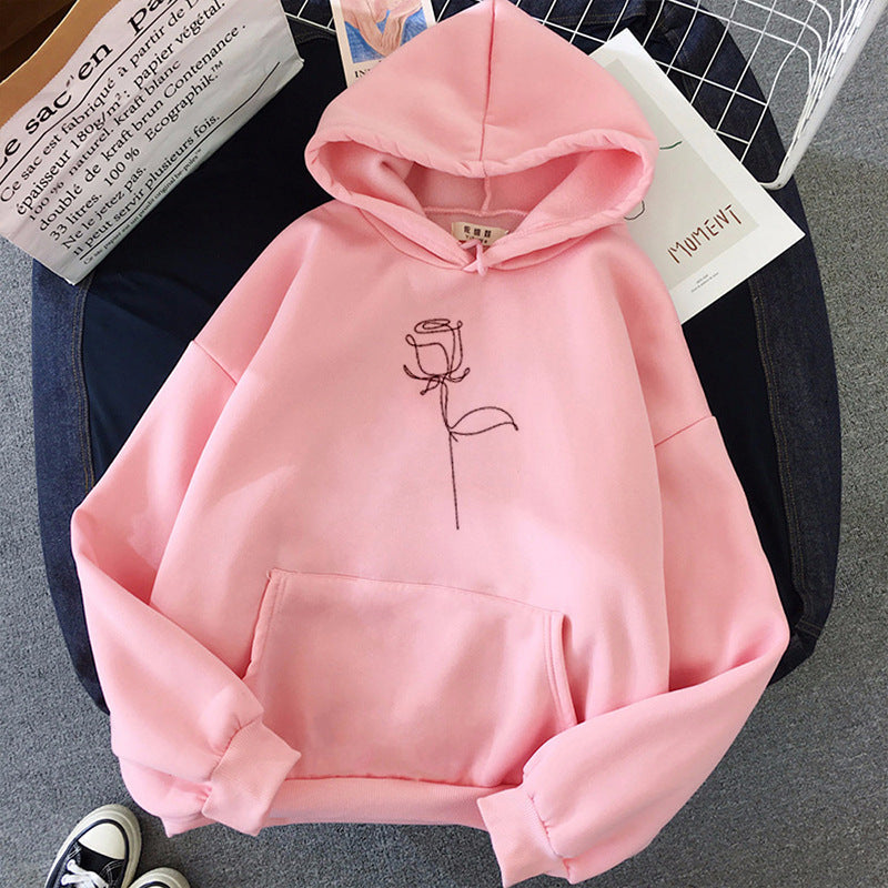 Sudadera deportiva con estampado de rosas negras Candy Consulta la tabla de tallas en "más detalles"