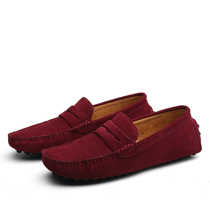 Men's Genuine Leather British Casual Peas Flats