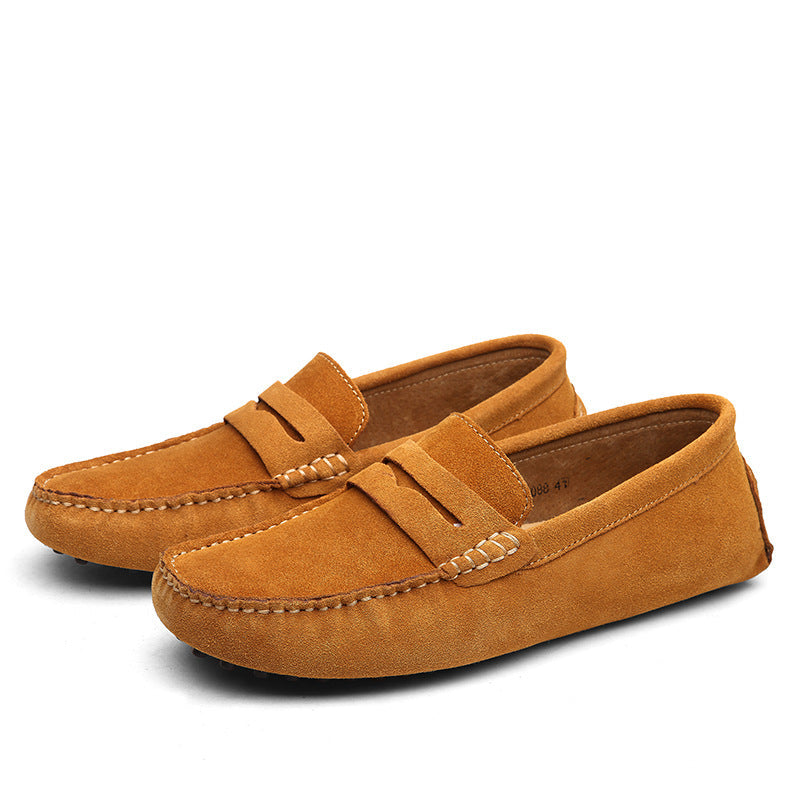 Men's Genuine Leather British Casual Peas Flats