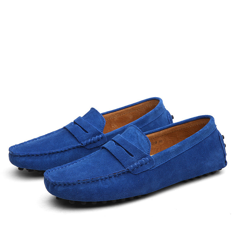 Men's Genuine Leather British Casual Peas Flats