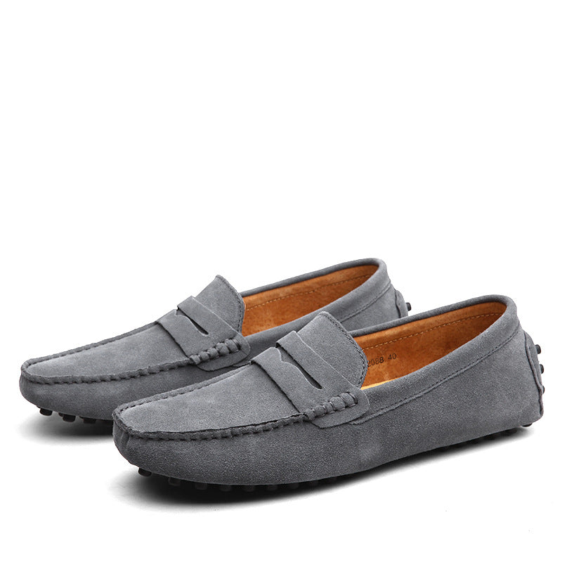 Men's Genuine Leather British Casual Peas Flats