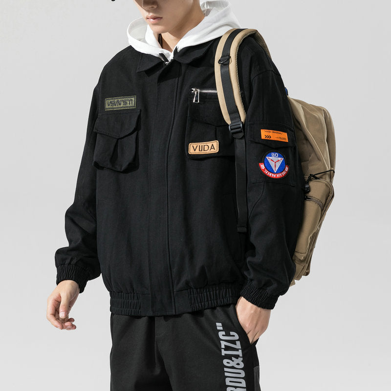 New Loose Casual Workwear Bomber Jacket