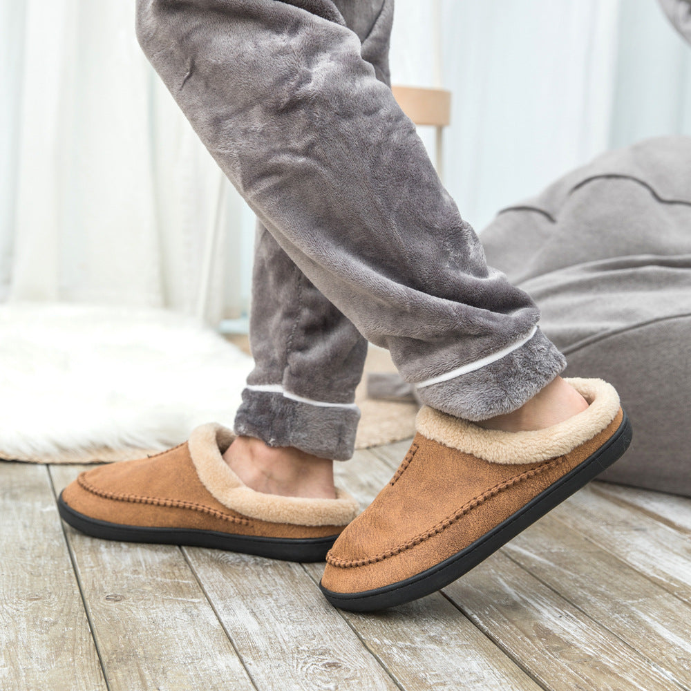 Men's Extended-Size Plus Velvet Slip-On House Bags