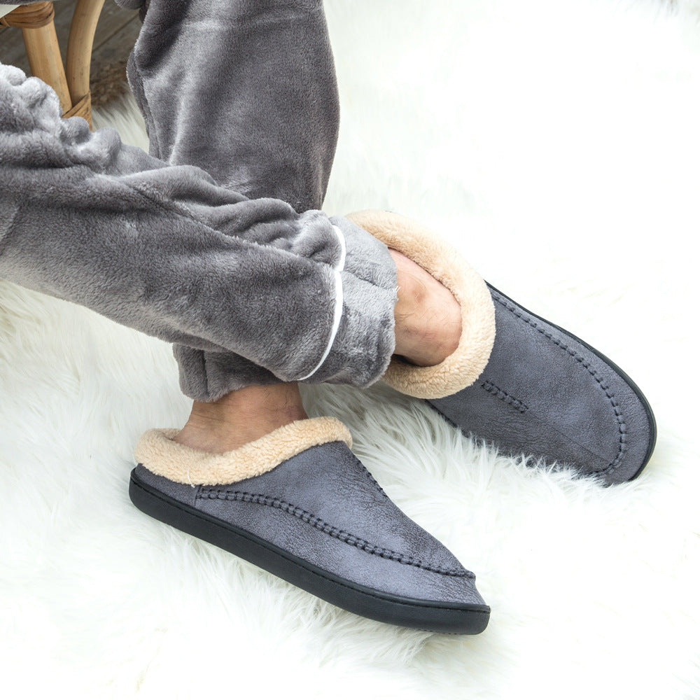 Men's Extended-Size Plus Velvet Slip-On House Bags