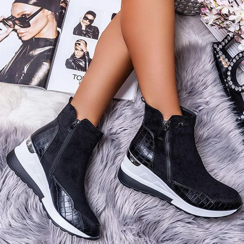 Slope-Heel Snow Boots