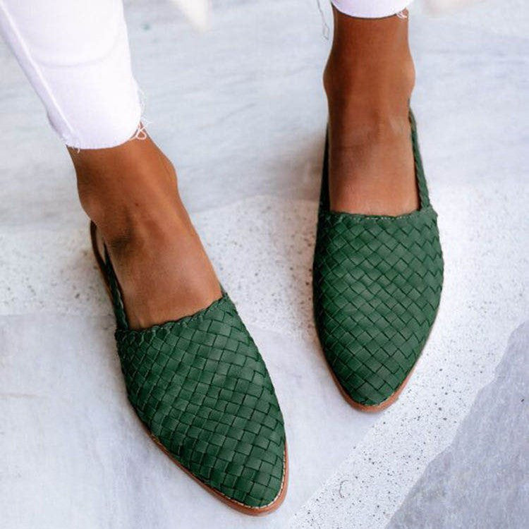 Unisex European And American Baotou Flat Loafers With