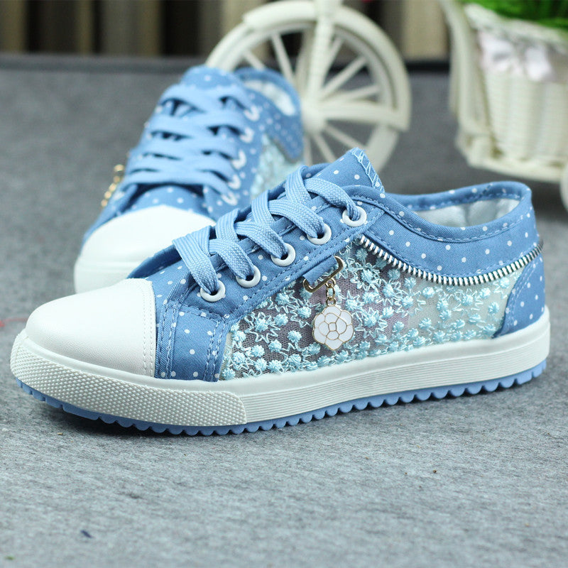 Women's Net Yarn Casual Flats