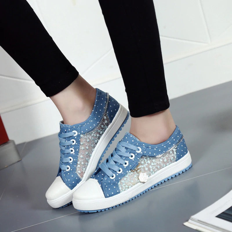 Women's Net Yarn Casual Flats