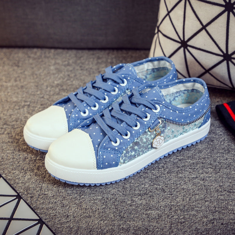 Women's Net Yarn Casual Flats