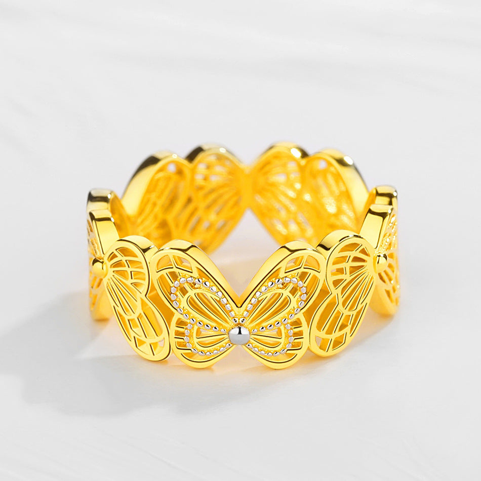 S925 Sterling Silver Butterfly Ring