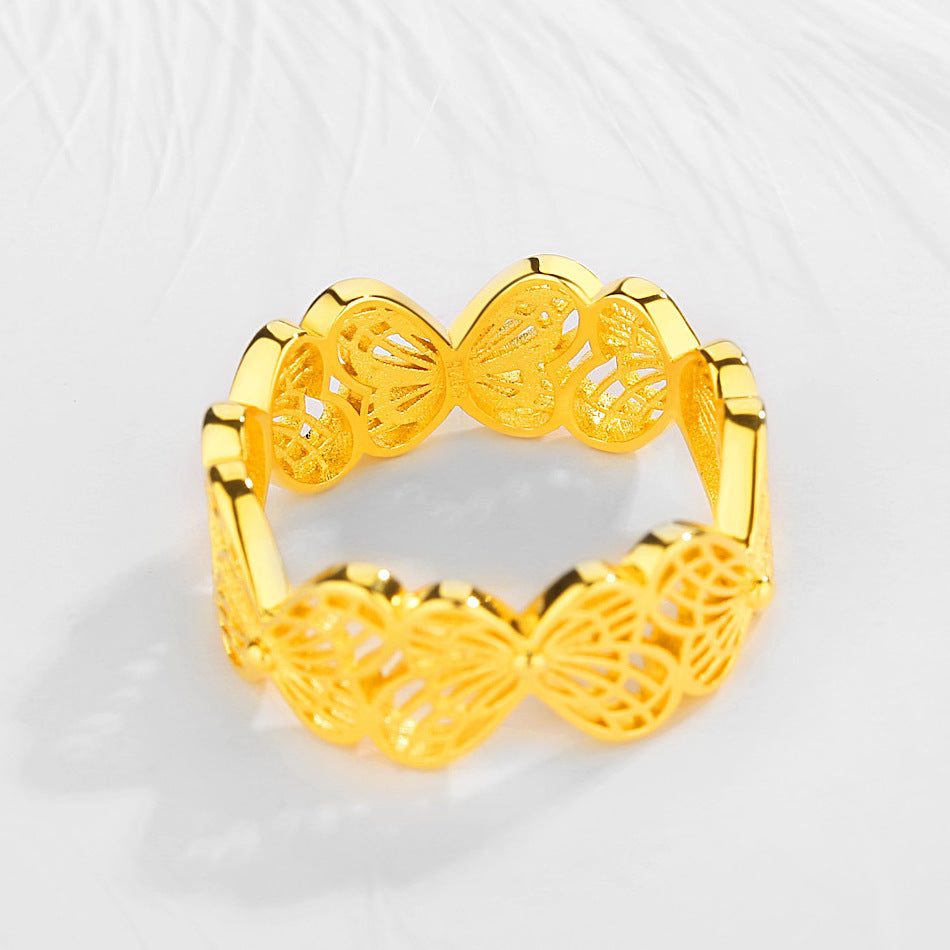 S925 Sterling Silver Butterfly Ring