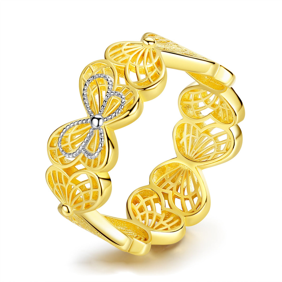 S925 Sterling Silver Butterfly Ring