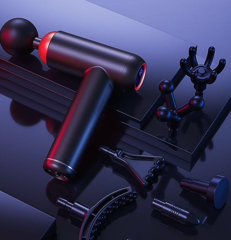 Customized Mini Electric Fascia Gun Muscle Vibration Massage Gun Fitness Equipment Relaxation Massager Mini Fascia Grab