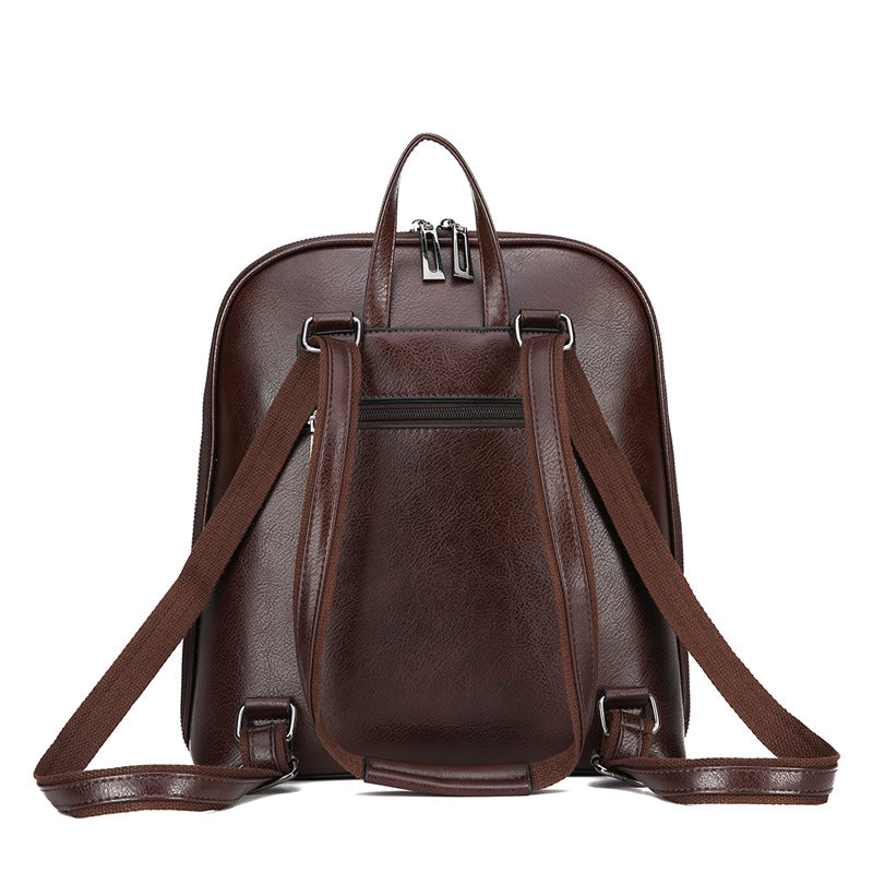 Women's Retro Style Soft Slouchy Messenger Backpack Messenger Backpack