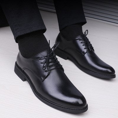 Men's Pointed-Toe Lace-Up Shoes