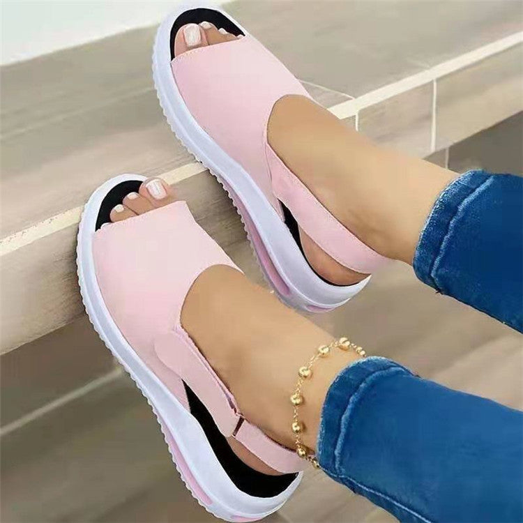 Women's Fish-Mouth Flat-Heel Beach Sandals