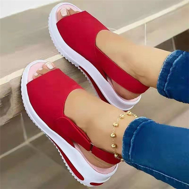 Women's Fish-Mouth Flat-Heel Beach Sandals