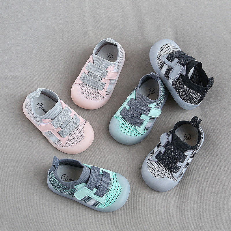 Baby Toddler Shoes Jelly Bottom Velcro Baby Shoes