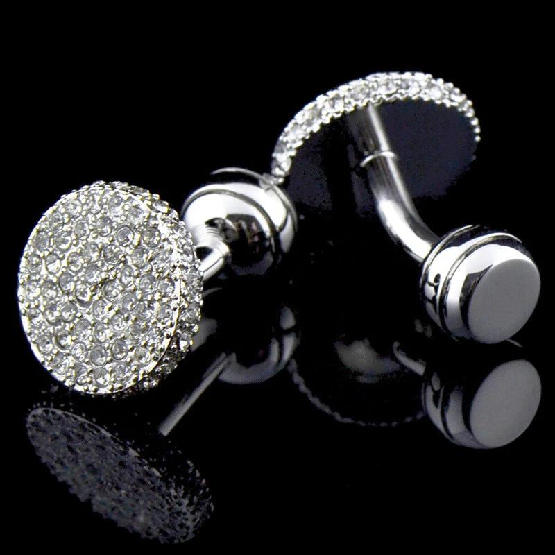 Men's Full Rhinestone Cufflinks