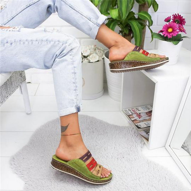 Women's Casual Slope Heel Sandals