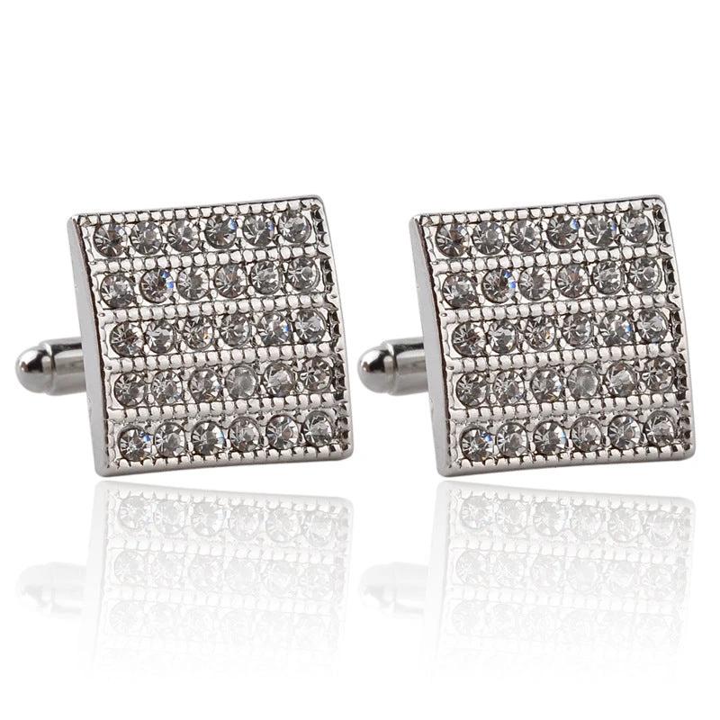 Men's Fashion Square Diamond Cufflinks