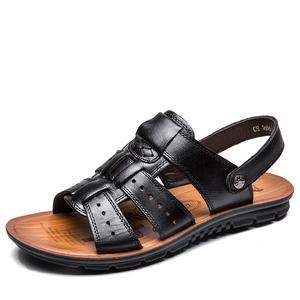 Men's Casual Perforated Leather Sandals