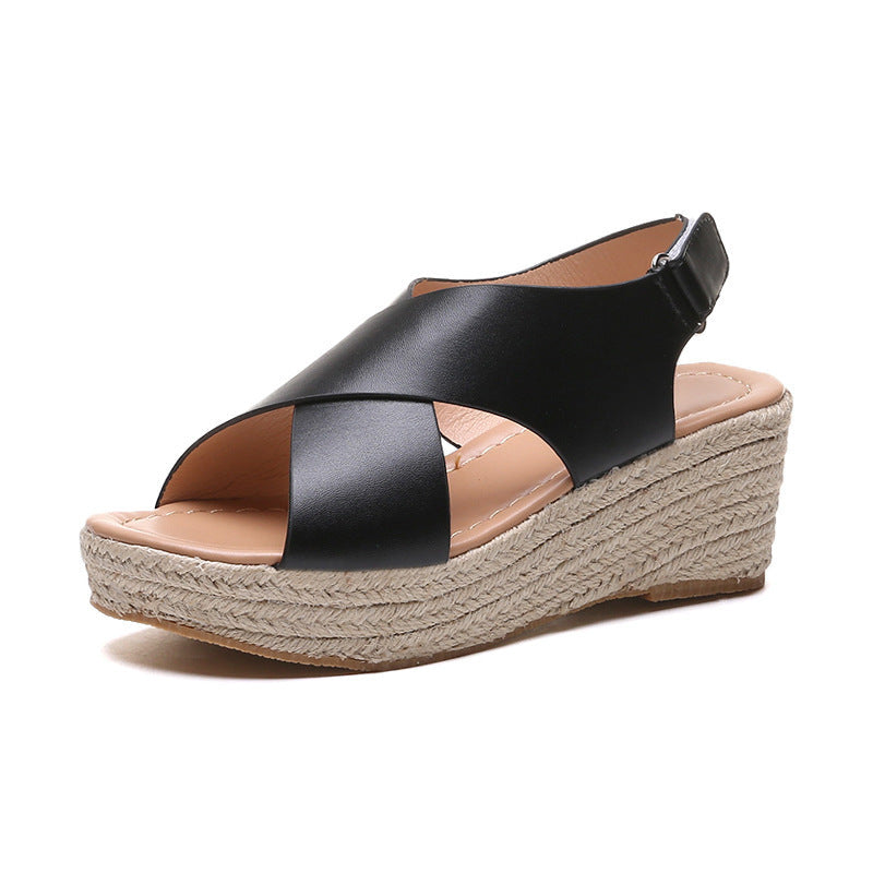 Women's Crisscross Wedge Sandals