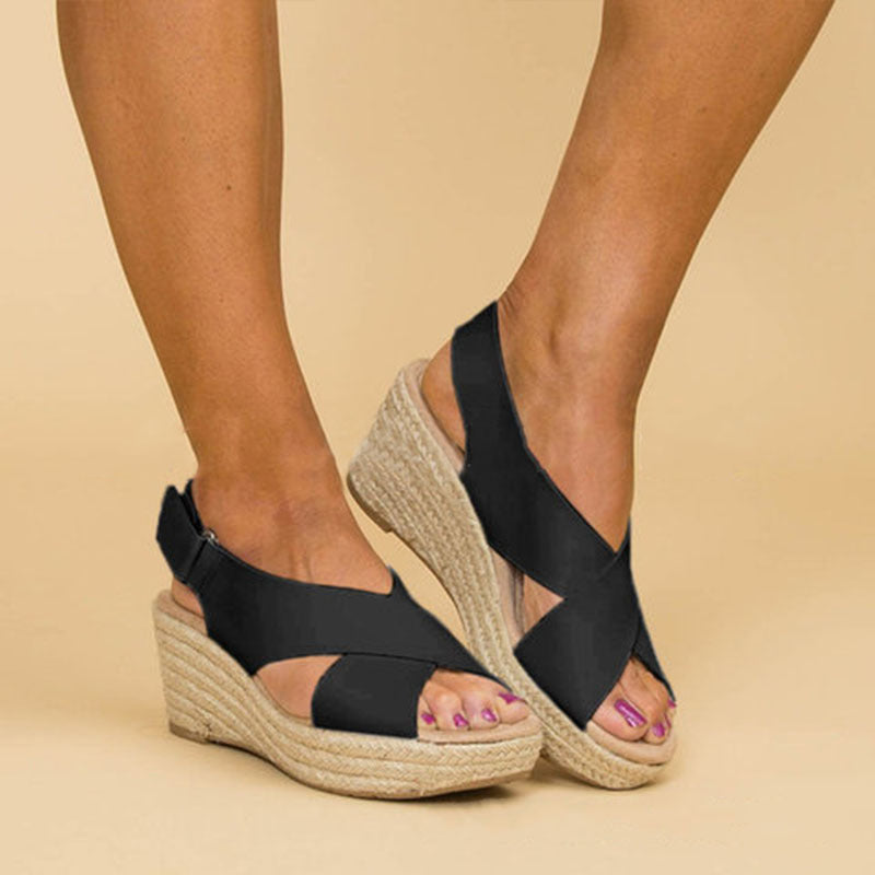 Women's Crisscross Wedge Sandals