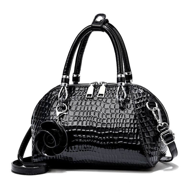 Women's Crocodile Pattern Shell Bag