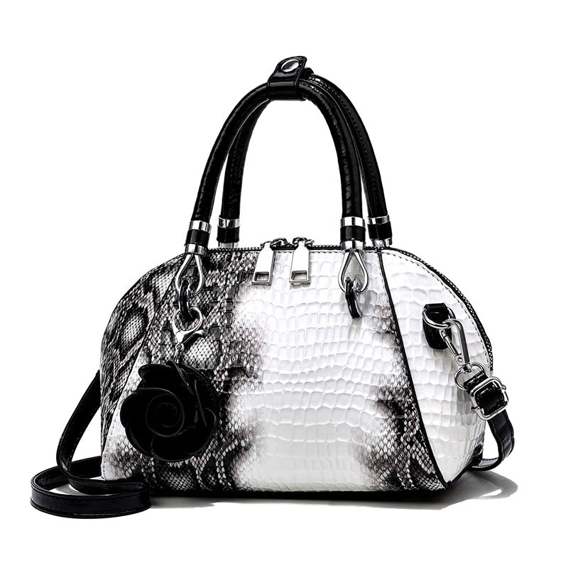 Women's Crocodile Pattern Shell Bag