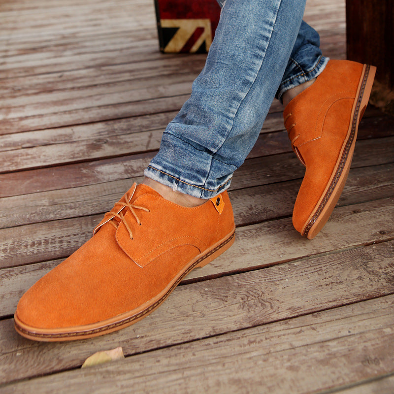 Men's Suede Lace-Up Wedges