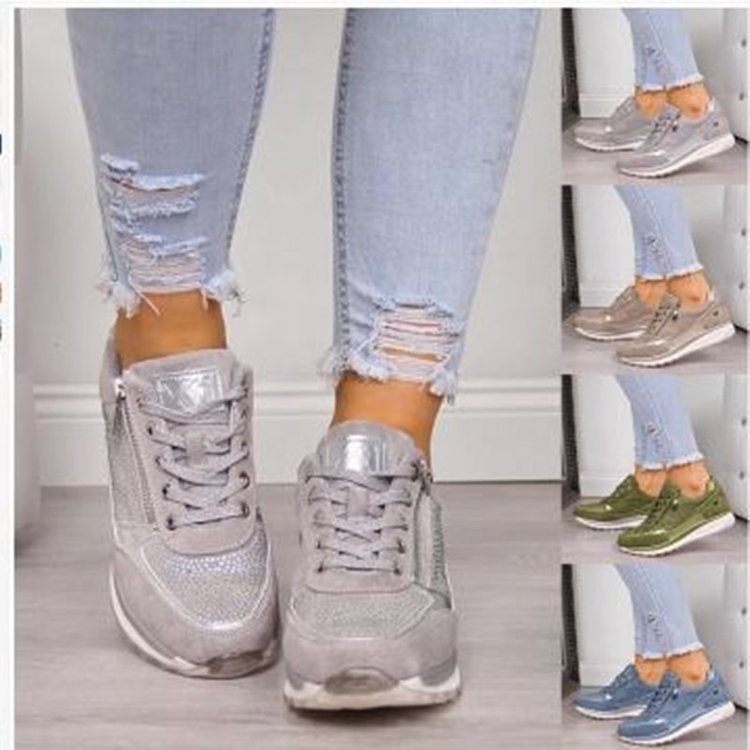 Casual Wedge Sneakers