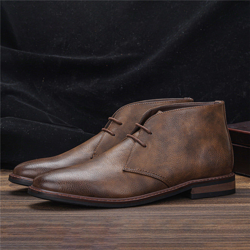 Retro Polished Desert Boots