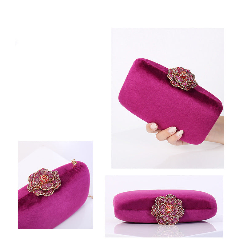 Diamond Decoration Evening Clutch Bag Handbag
