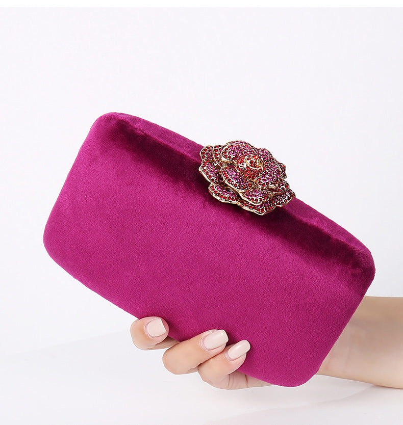 Diamond Decoration Evening Clutch Bag Handbag