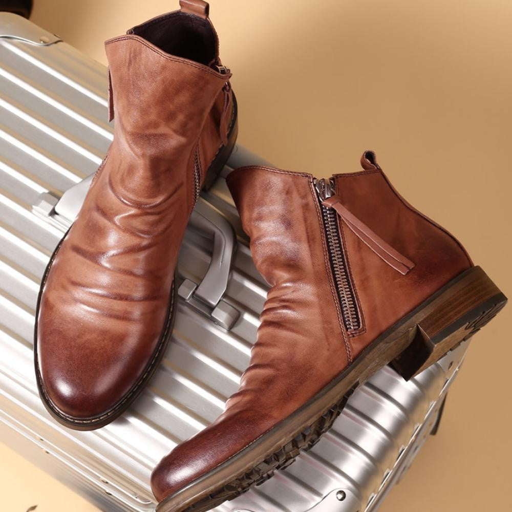 Men's Leather Casual Chelsea Boots