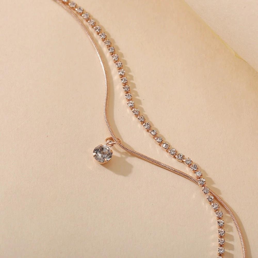Bohemian Beads Anklets for Women Boho Cubic Zirconia Anklet Ankle Bracelet on Leg Anklet Jewellery