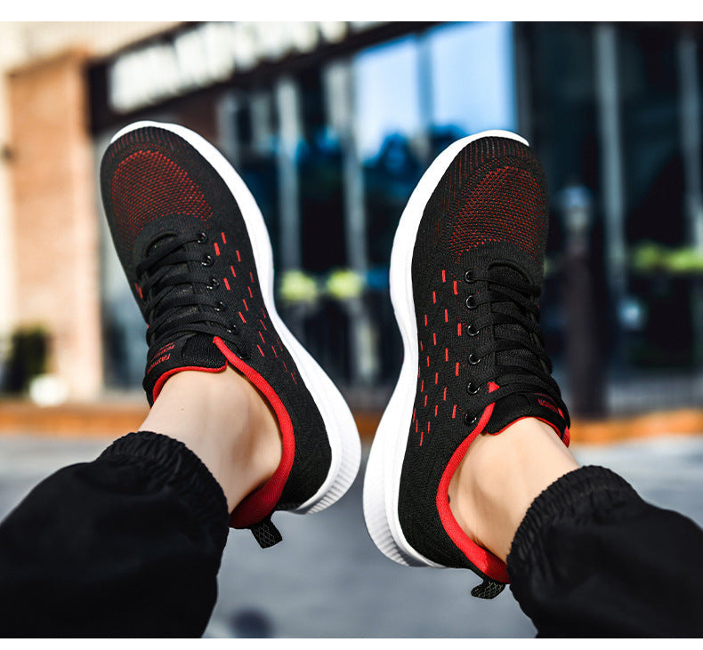 Men's Sports Flying Woven Casual Running Sneakers
