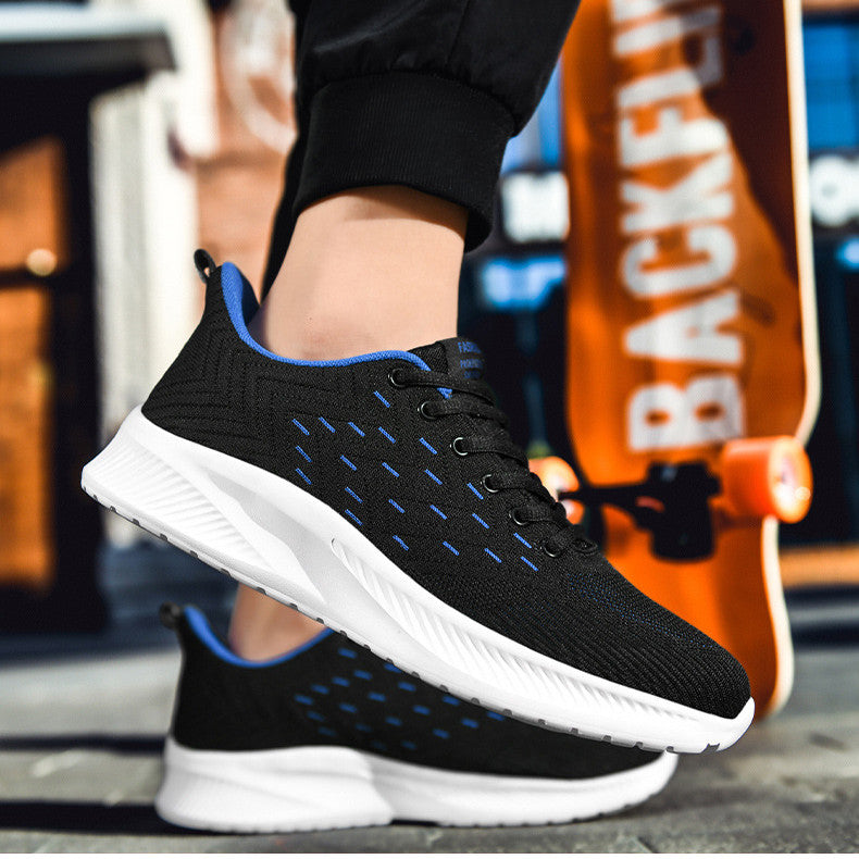Men's Sports Flying Woven Casual Running Sneakers