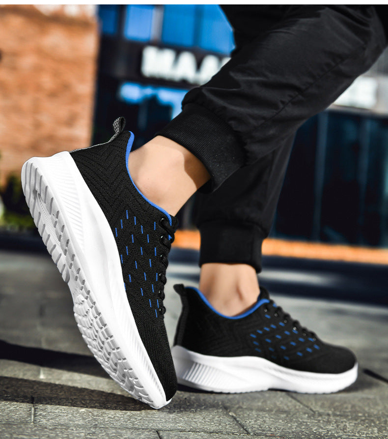 Men's Sports Flying Woven Casual Running Sneakers