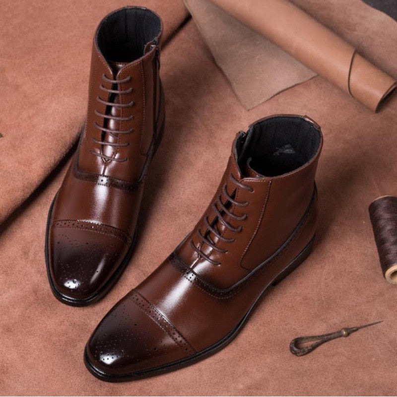 Men's Vintage Style Plush Lined Boots