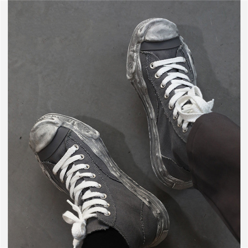 Dissolve Shoes Make Old Thick Soles Personalized Canvas Shoes